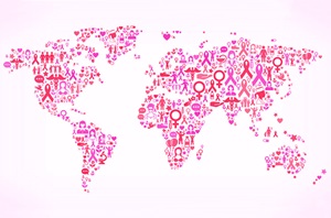 Breast cancer awareness around the world